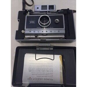 Polaroid Automatic 250 Land Camera - Folding Instant Camera w/ Strap